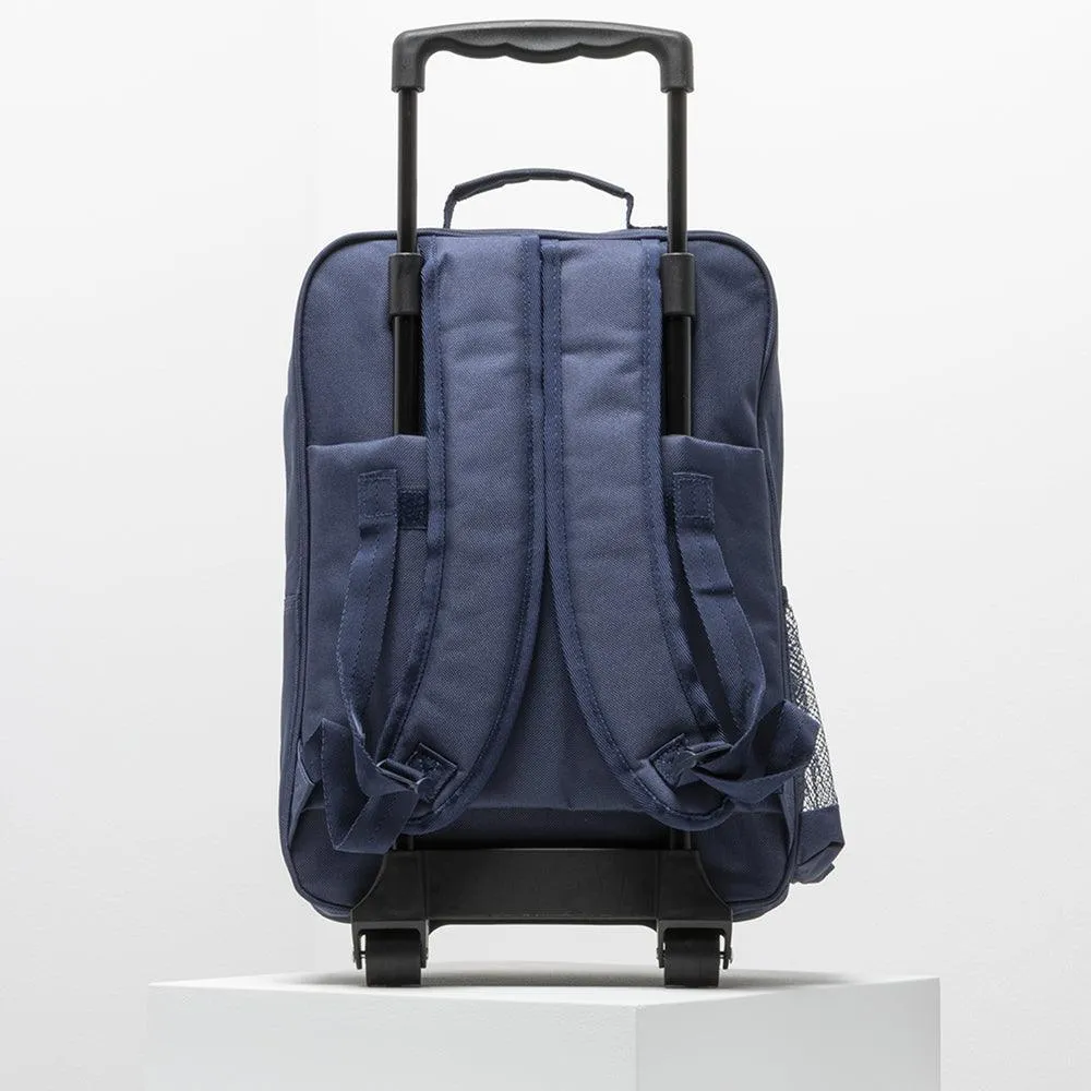 School Trolley Bag Navy