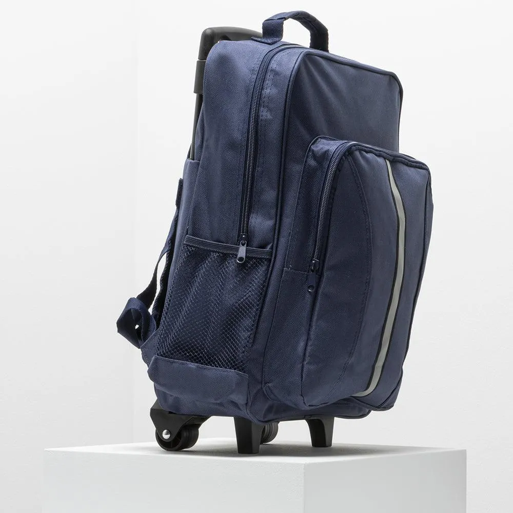 School Trolley Bag Navy