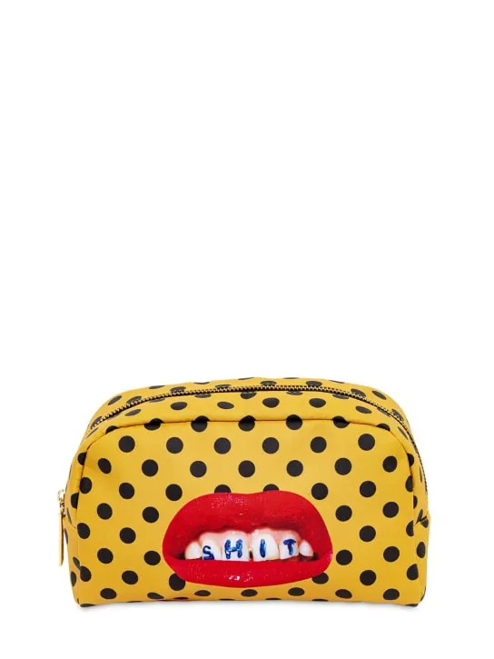 Seletti   Printed makeup bag 