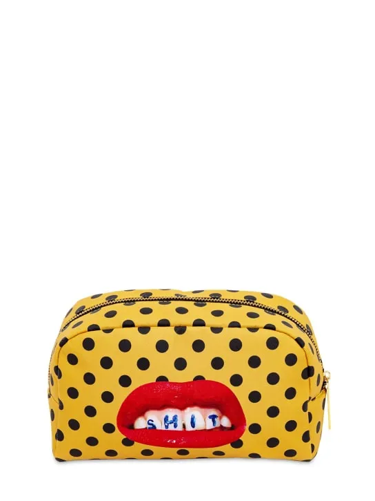 Seletti   Printed makeup bag 