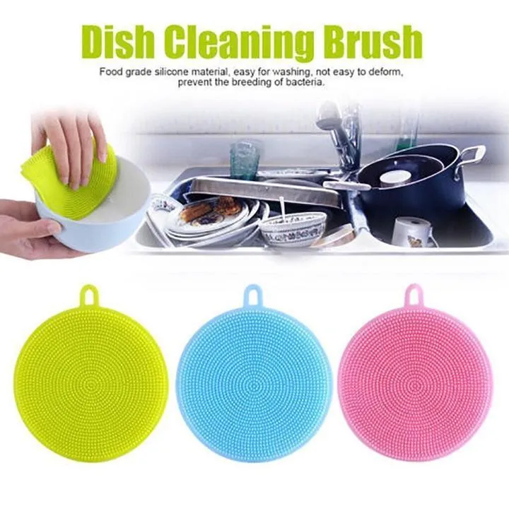 Silicone Multi Purpose Scrubber (Pack Of 4 )