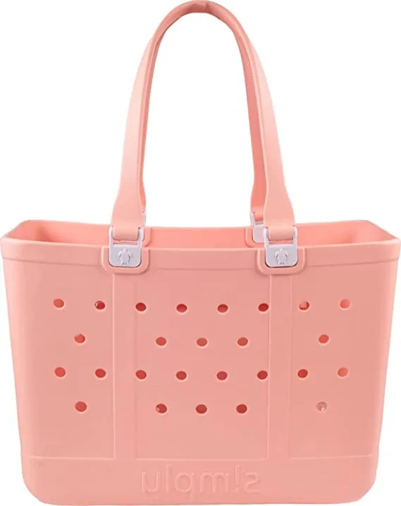 Simply Southern Large Solid Tote- Blossom