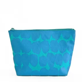 Smudge Peri/Aqua Travel Pouch (Large)