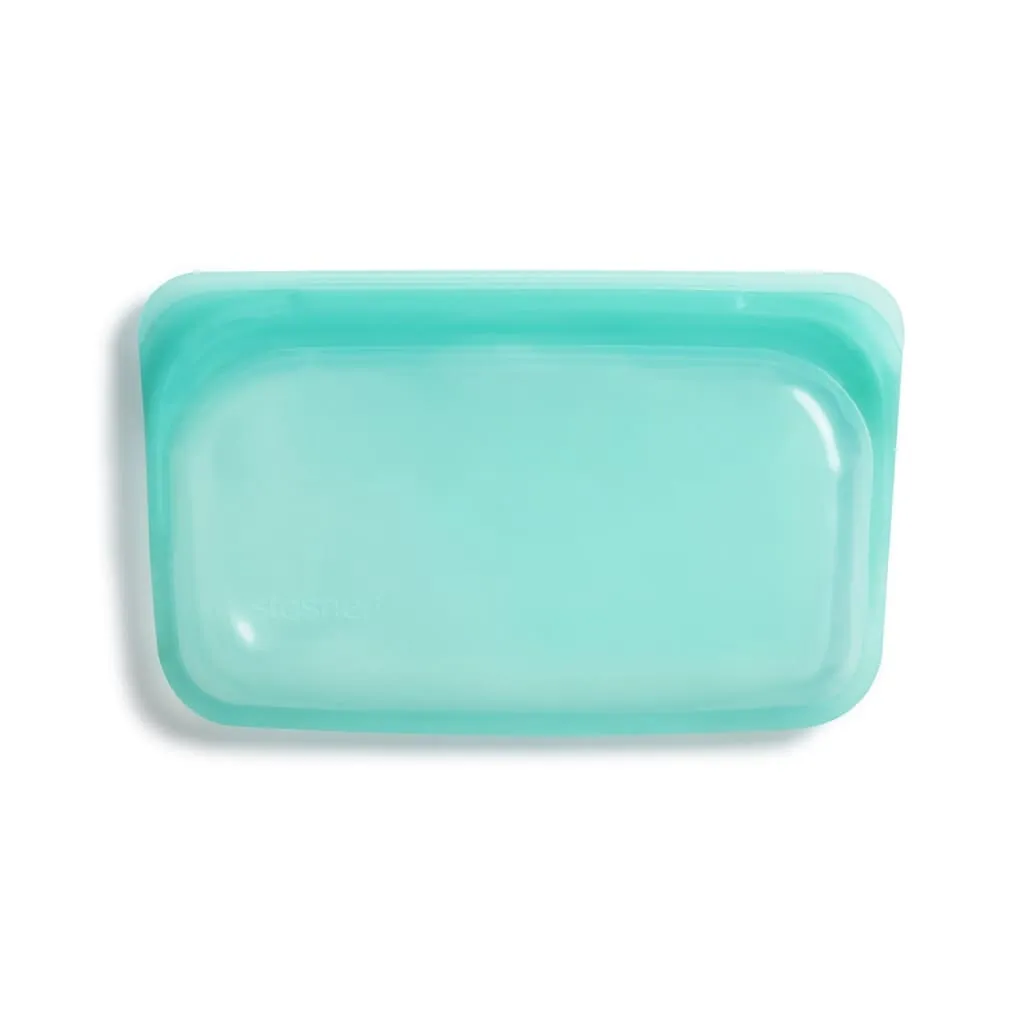 Stasher Reusable Silicone Snack Bag (Small) - Aqua