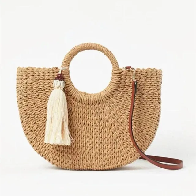 Straw Hand-woven Bohemian Hand Bag