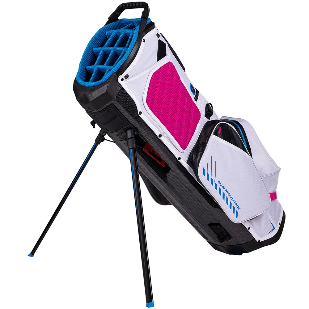 Sun Mountain H2NO Sport Fast Waterproof Stand Bag - White/Cobalt/Pink