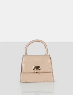 The Lilly Nude Textured Mini Bag