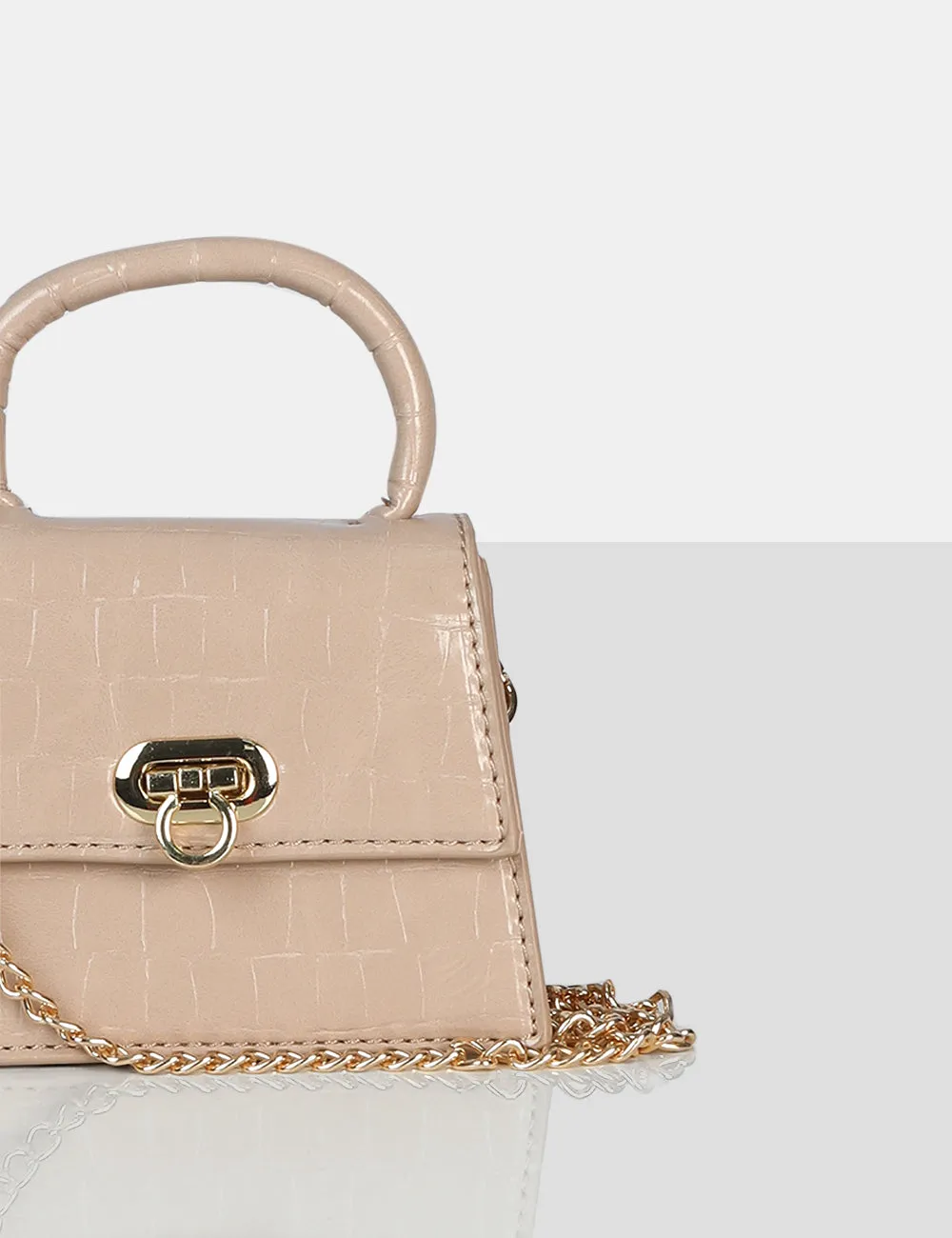 The Lilly Nude Textured Mini Bag