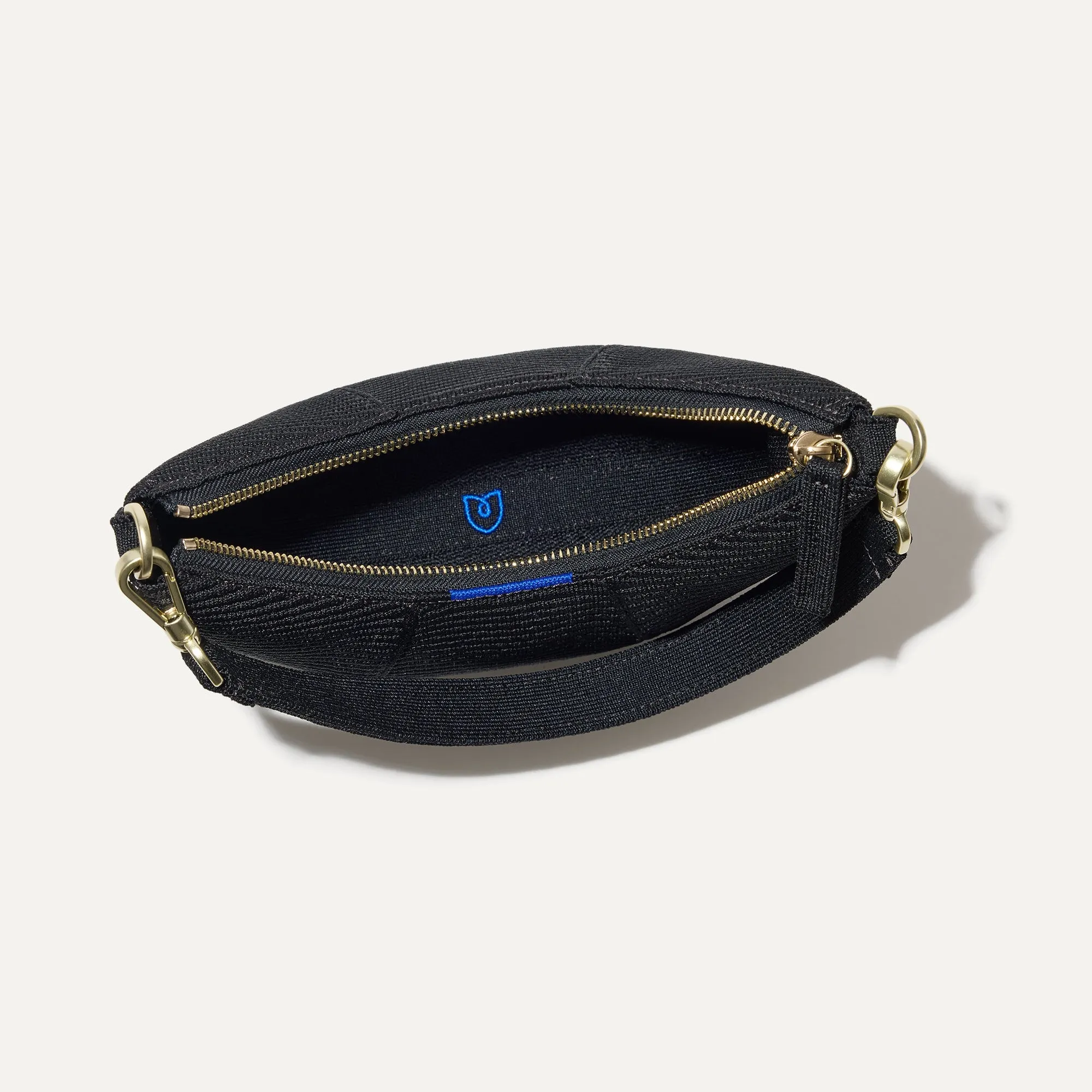 The Mini Crescent Bag - Black