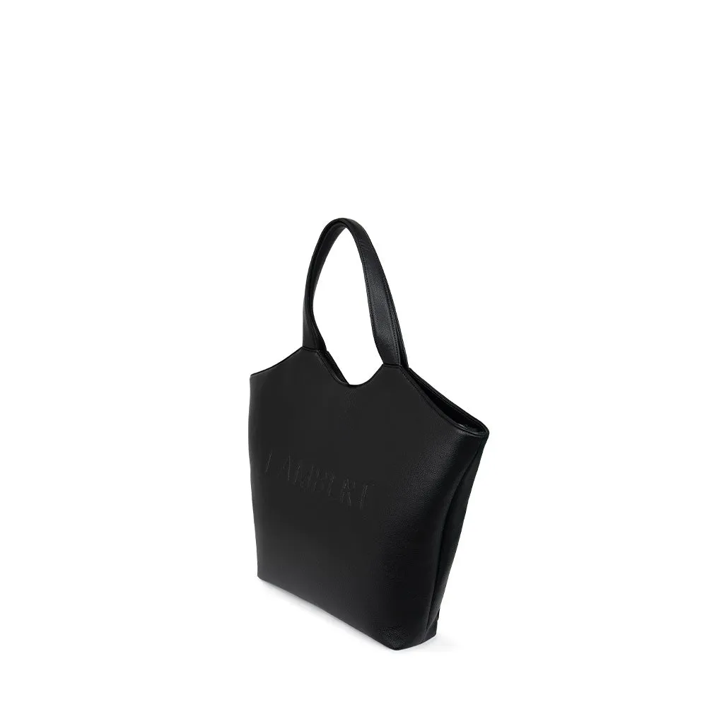 The Sheila - Black Vegan Leather Tote Bag