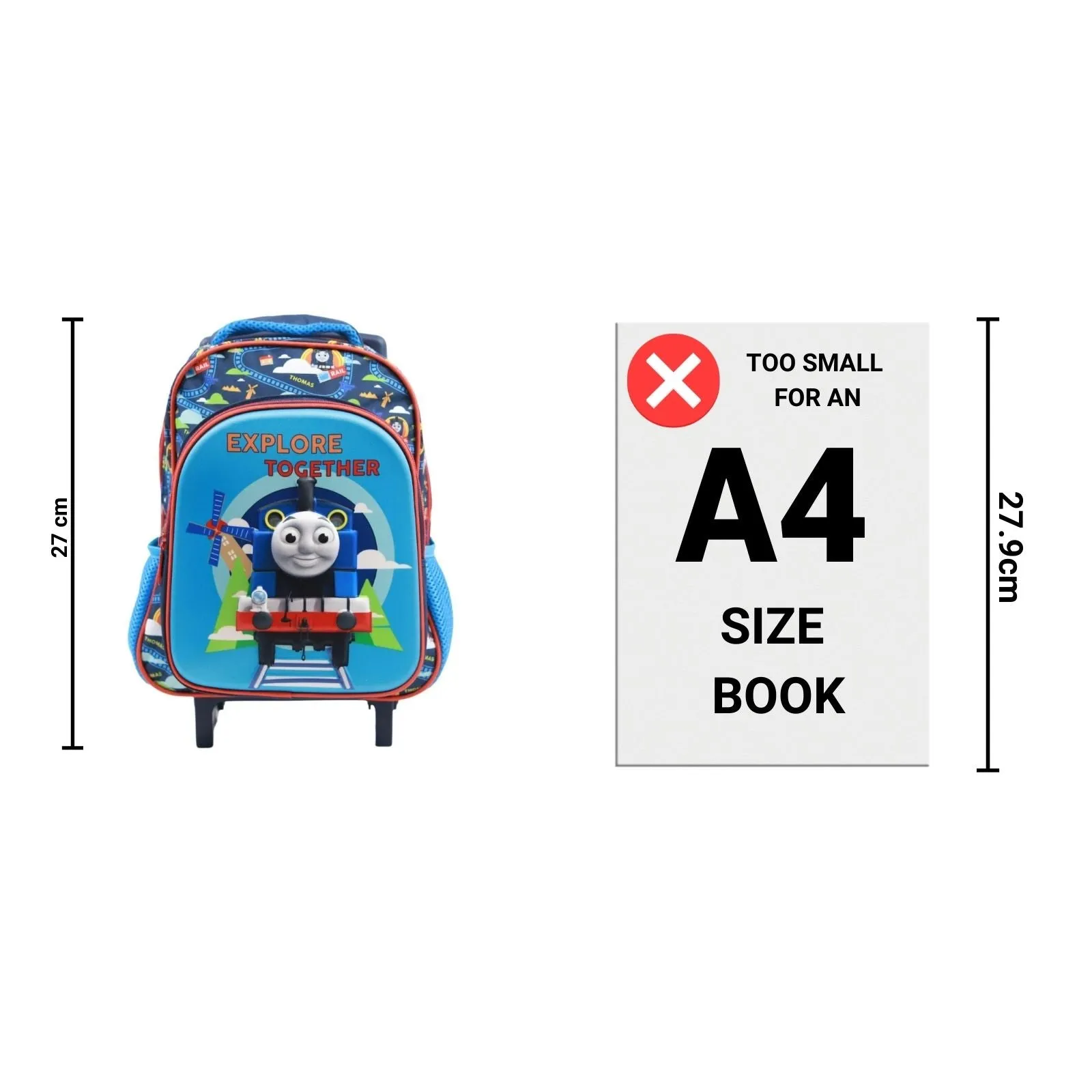 Thomas The Tank Engine - Explore Together - Wheeled Trolley Backpack