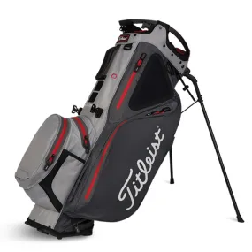 Titleist Hybrid 14 StaDry Waterproof Stand Bag - Charcoal/Grey/Red