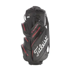 Titleist Staydry Cart Bag - Black/White/Red