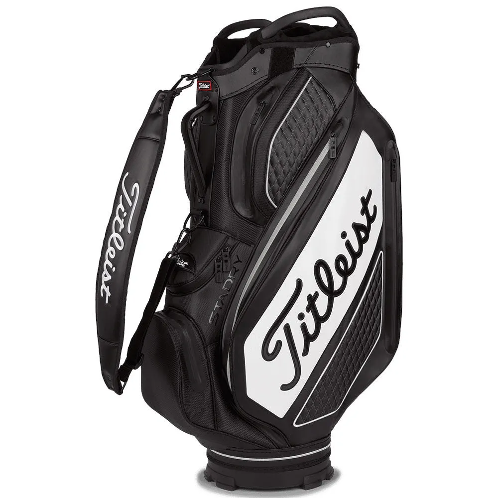 Titleist Tour Series Premium StaDry Waterproof Cart Bag - Black/White