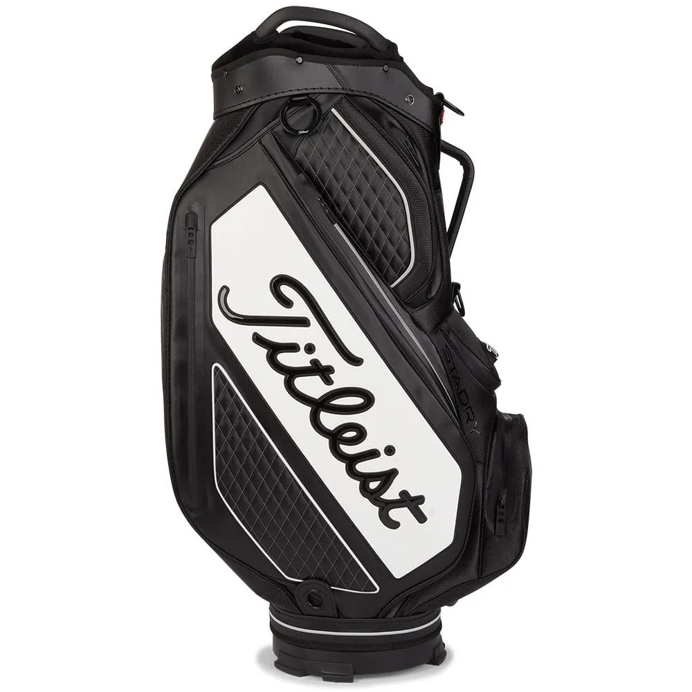 Titleist Tour Series Premium StaDry Waterproof Cart Bag - Black/White