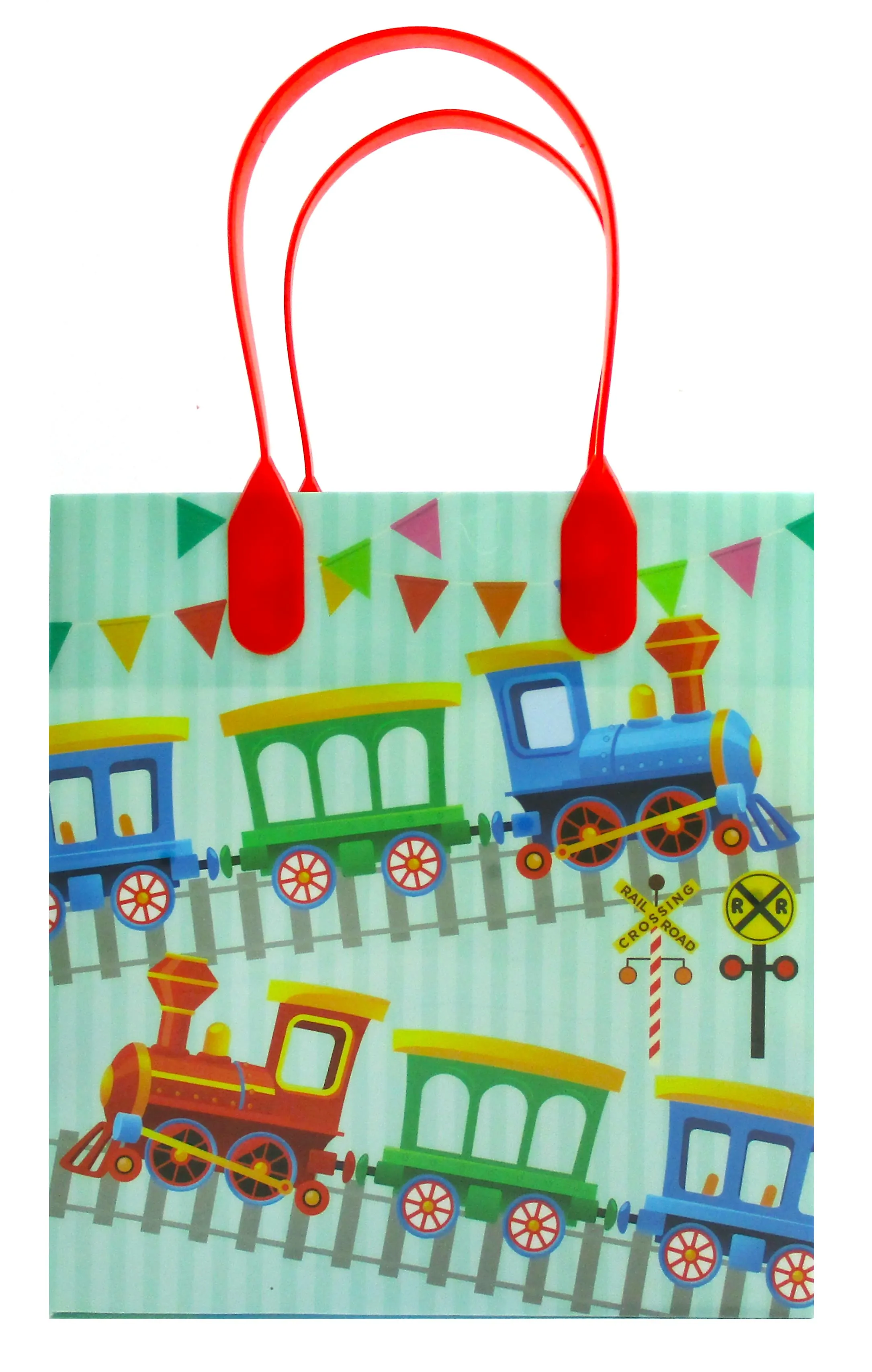 Train Party Favor Bags Treat Bags - 12 Bags