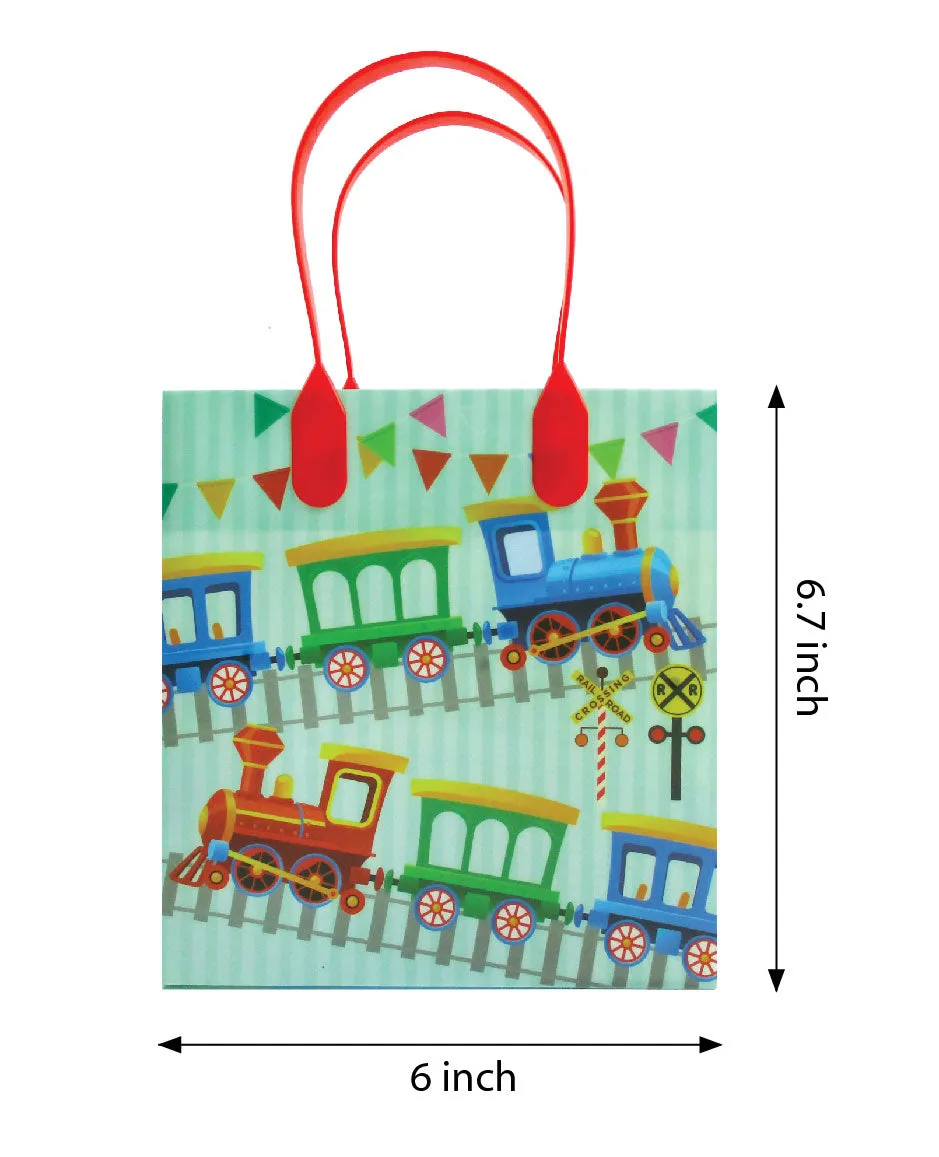 Train Party Favor Bags Treat Bags - 12 Bags