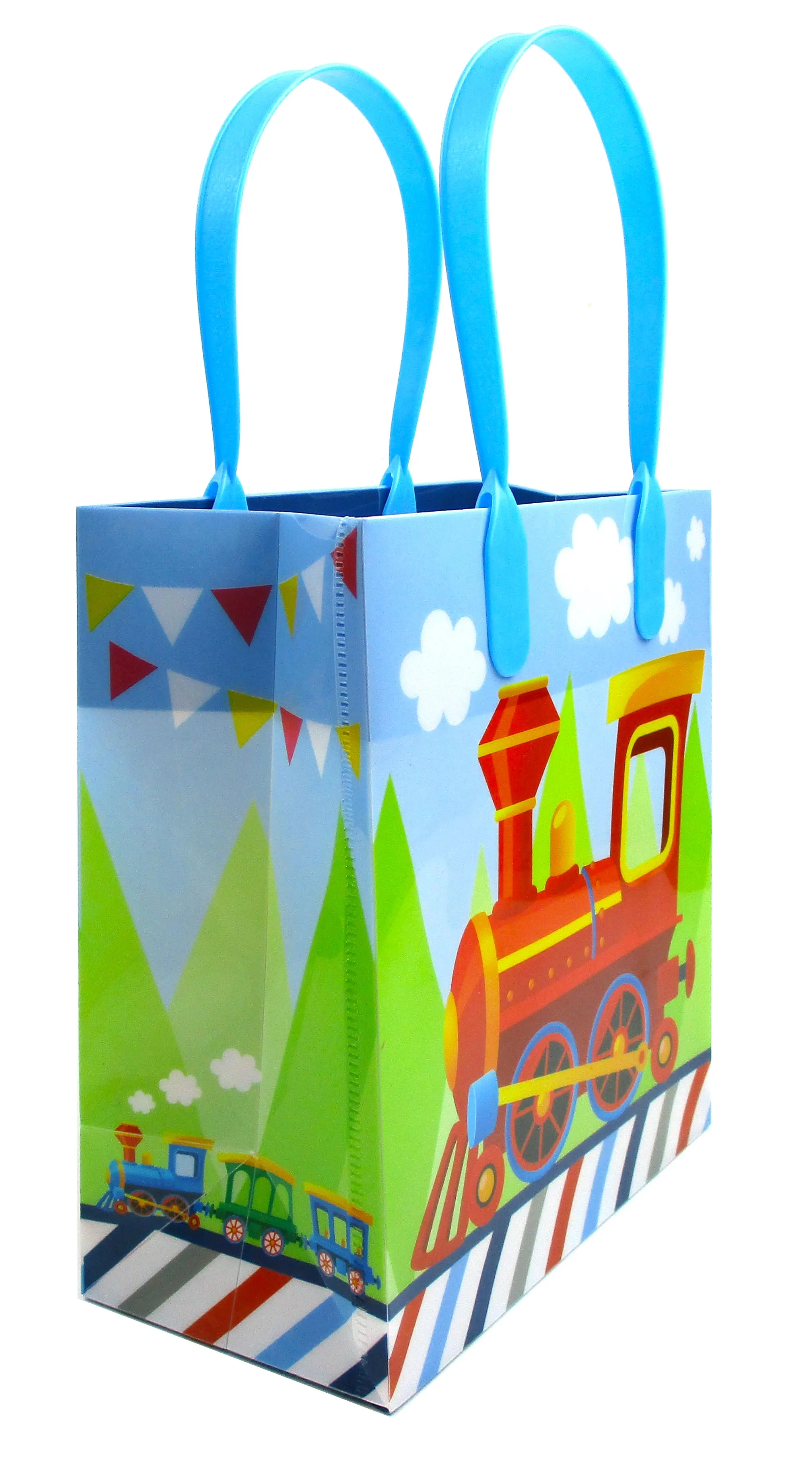 Train Party Favor Bags Treat Bags - 12 Bags