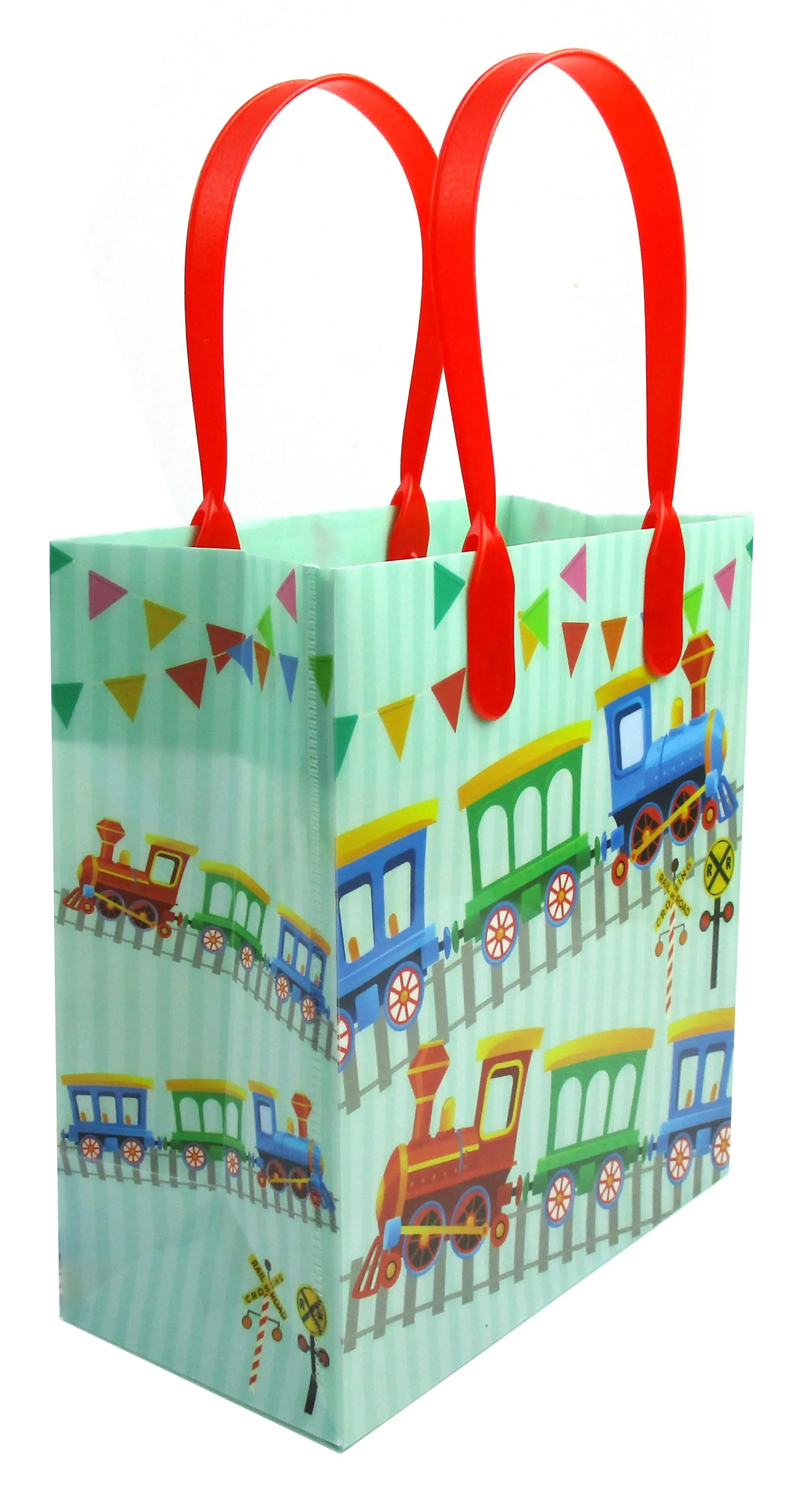 Train Party Favor Bags Treat Bags - 12 Bags