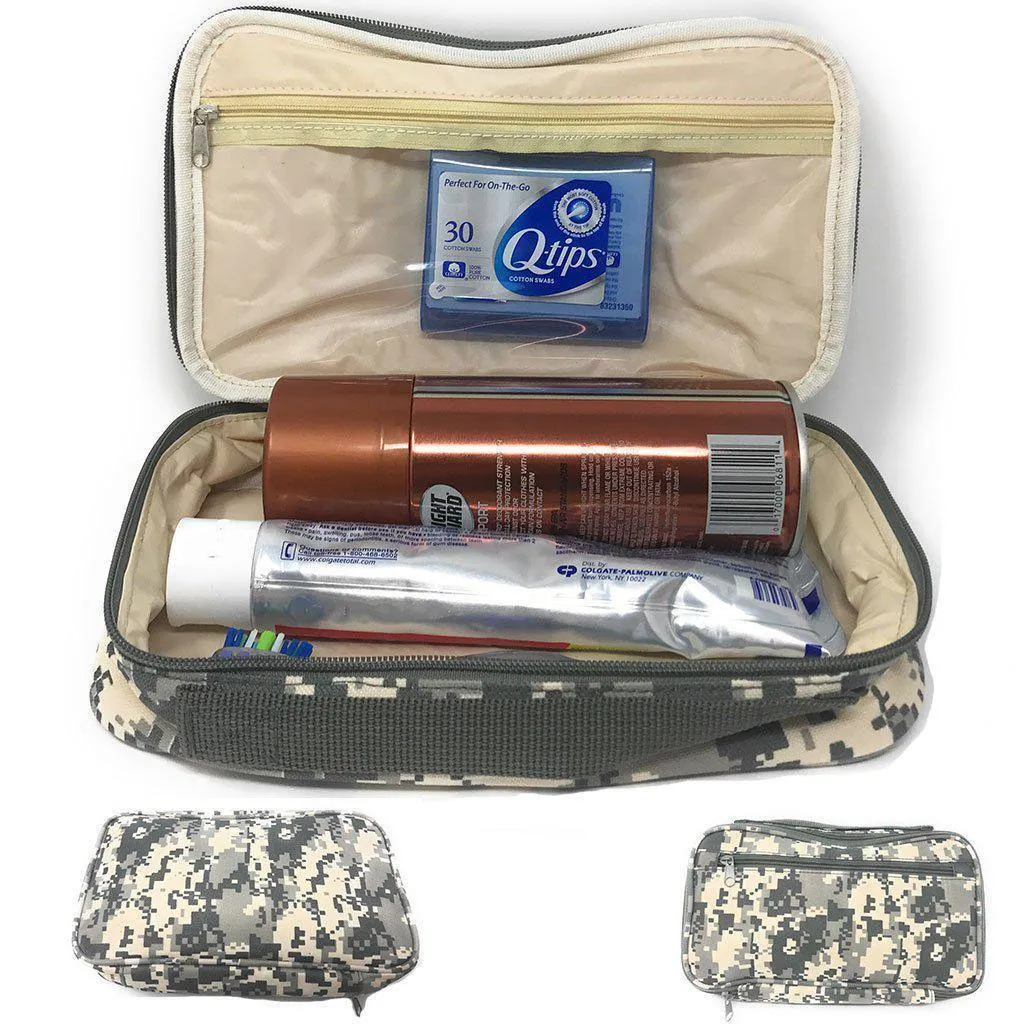 Travel Accessories Toiletry Cosmetics Shaving Kit Pouch Bag Army Camouflage