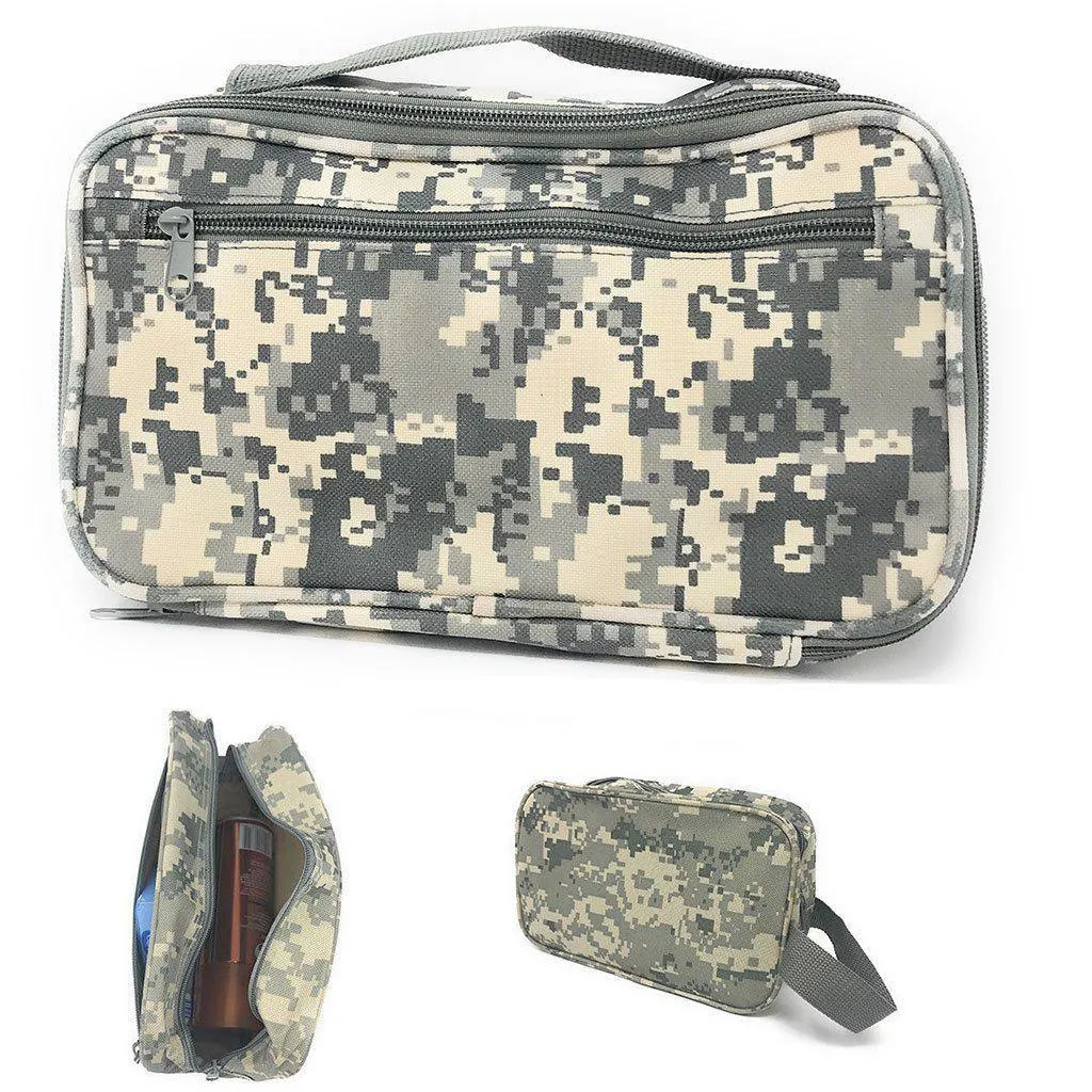 Travel Accessories Toiletry Cosmetics Shaving Kit Pouch Bag Army Camouflage