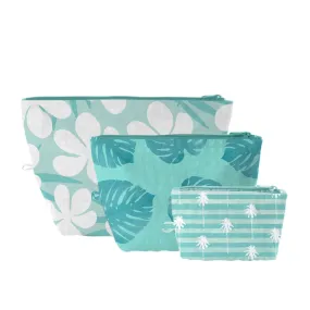 Tropical Flowers Stand-up  Pouch, Set of 3