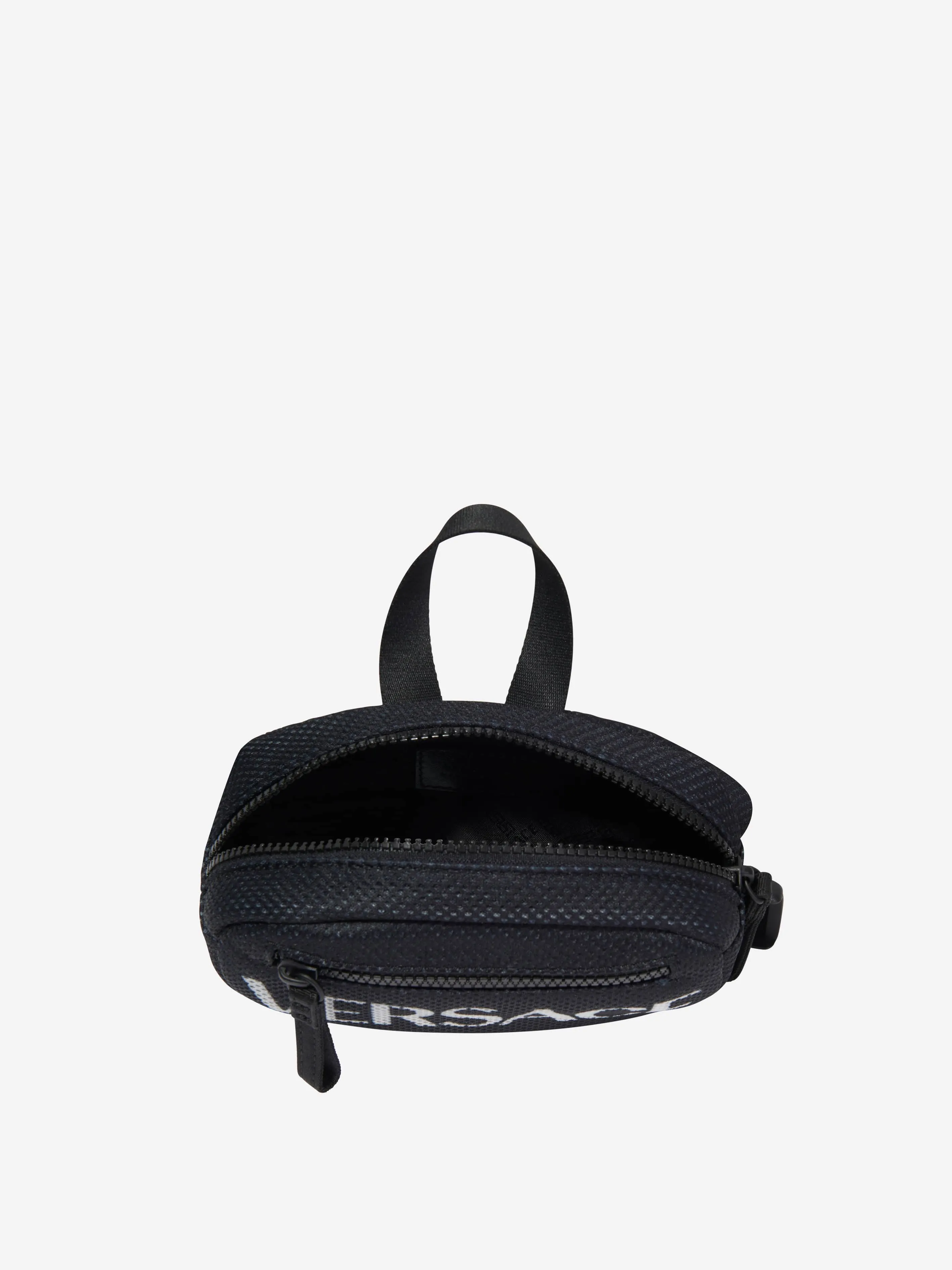 Versace Kids Log Belt Bag in Black