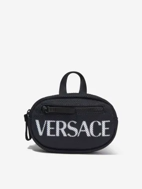 Versace Kids Log Belt Bag in Black