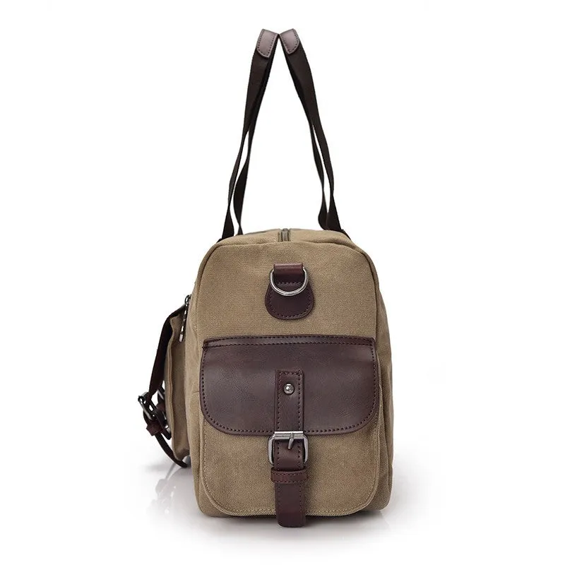 Vintage Style Men Canvas Weekender Bag