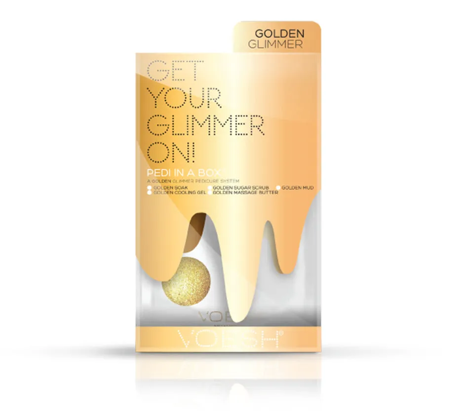 Voesh Golden Glimmer Spa Pedi-in-a-Box