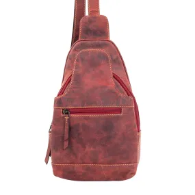 Western Fork Sling Bag in Red Russet