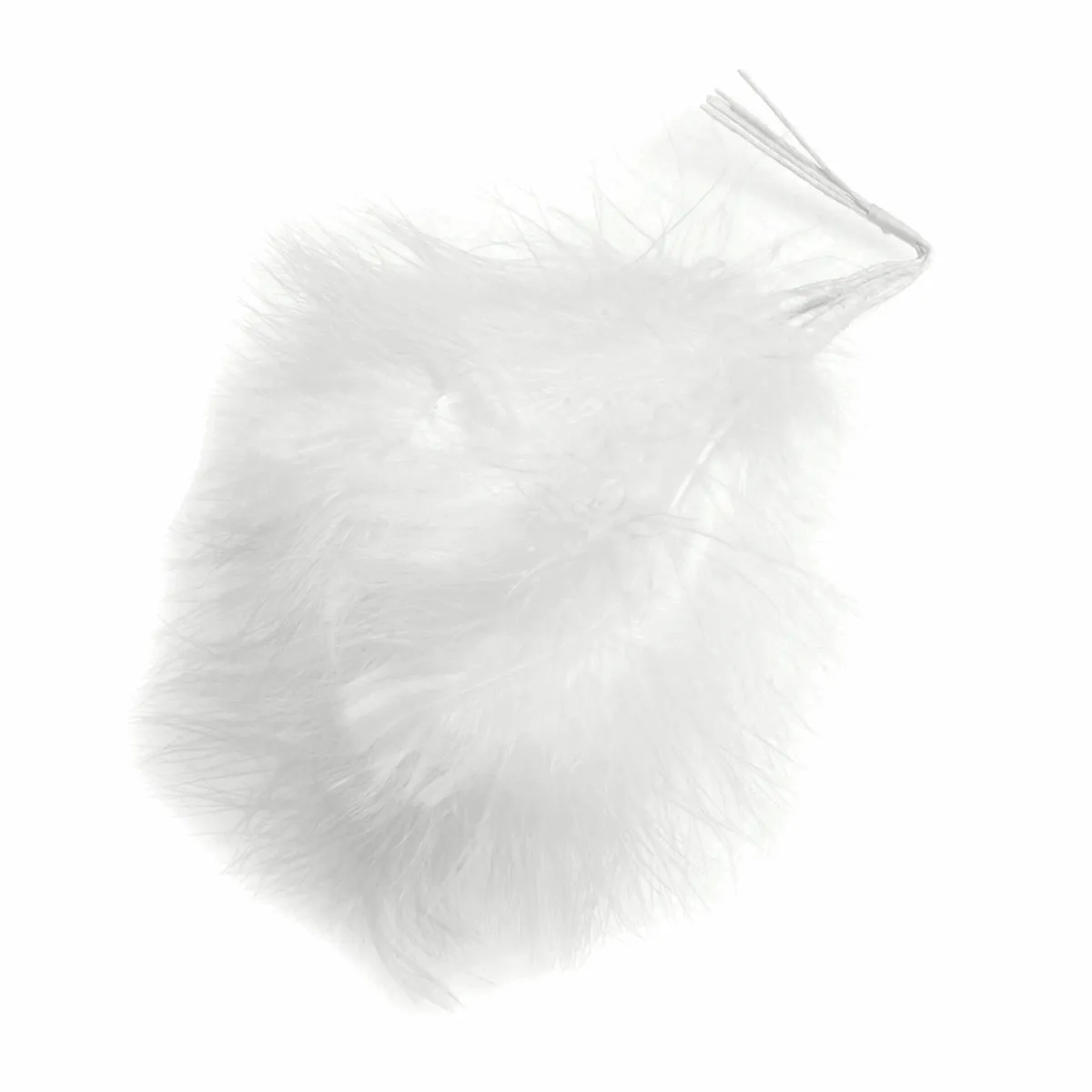 White Fluff Feathers (Pack of 6)