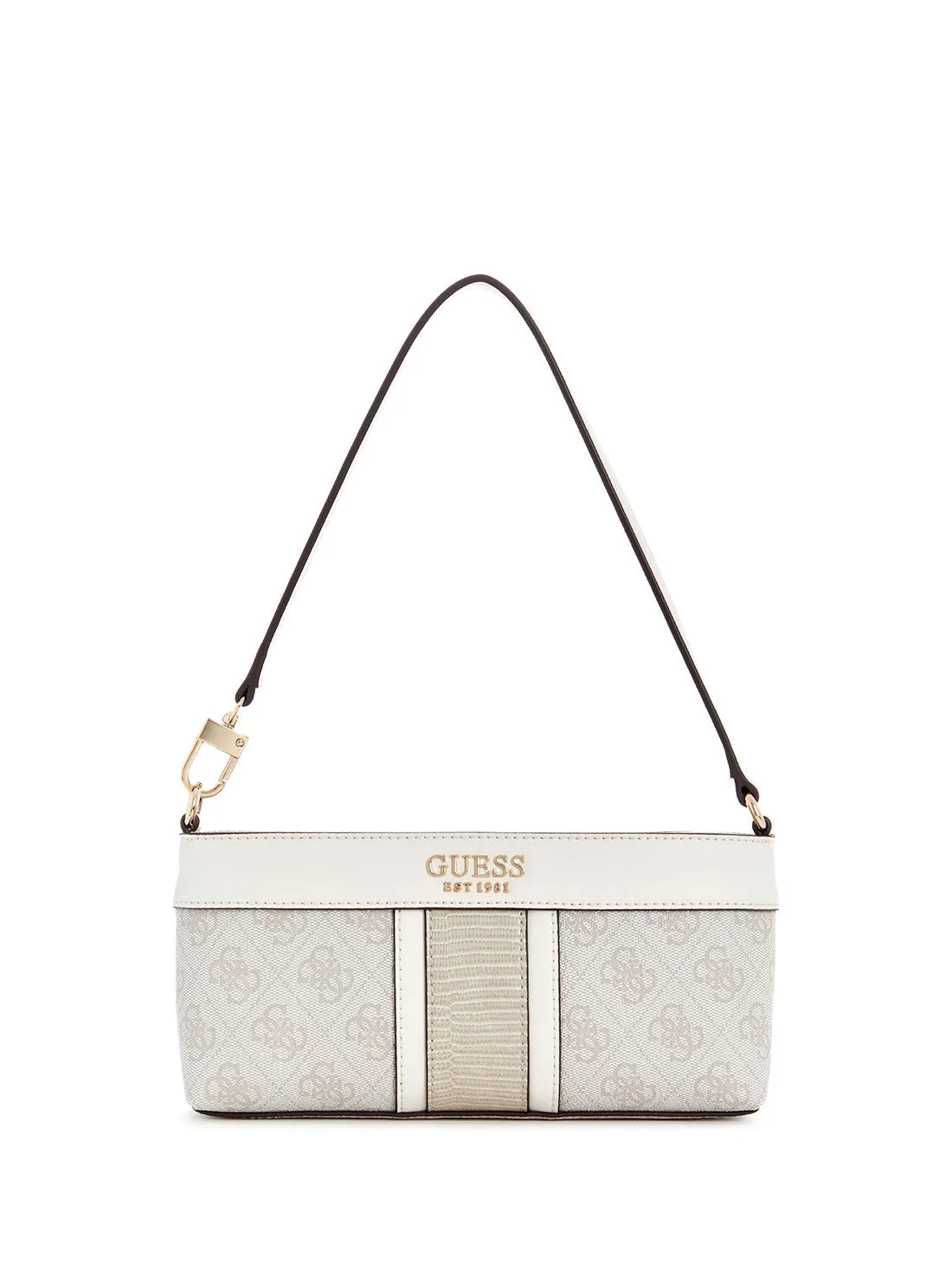 White Logo Cristiana Mini Shoulder Bag