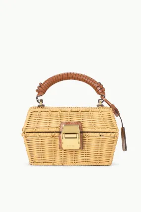 WICKER TACKLE BOX BAG | NATURAL