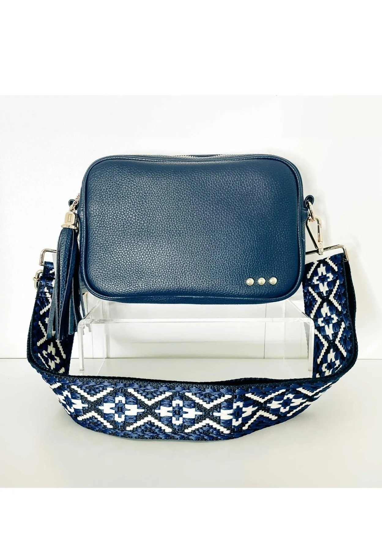 Willow Camera Crossbody Bag in Navy