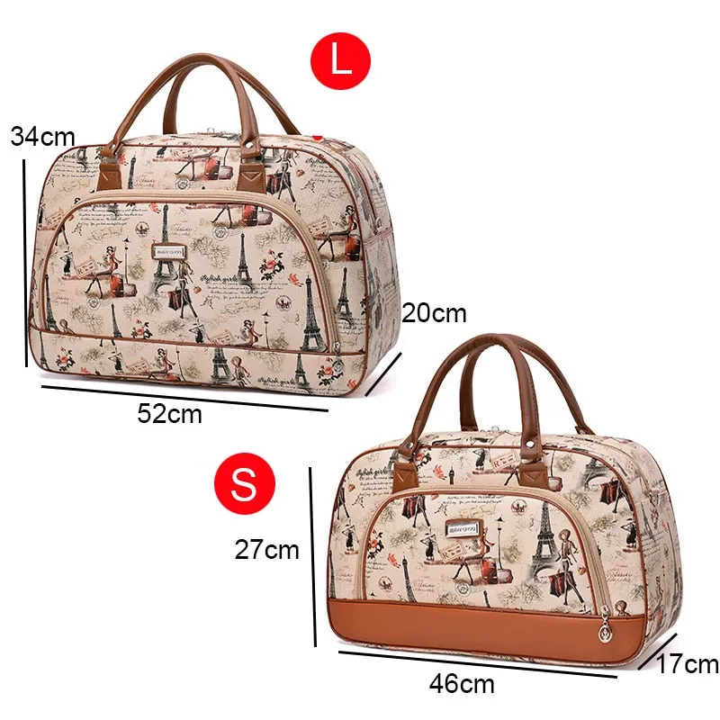 Women Travel 2020 Fashion PU Leather Large Capacity Waterproof Weekend Bags