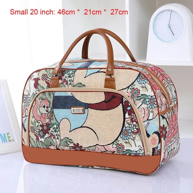 Women Travel 2020 Fashion PU Leather Large Capacity Waterproof Weekend Bags