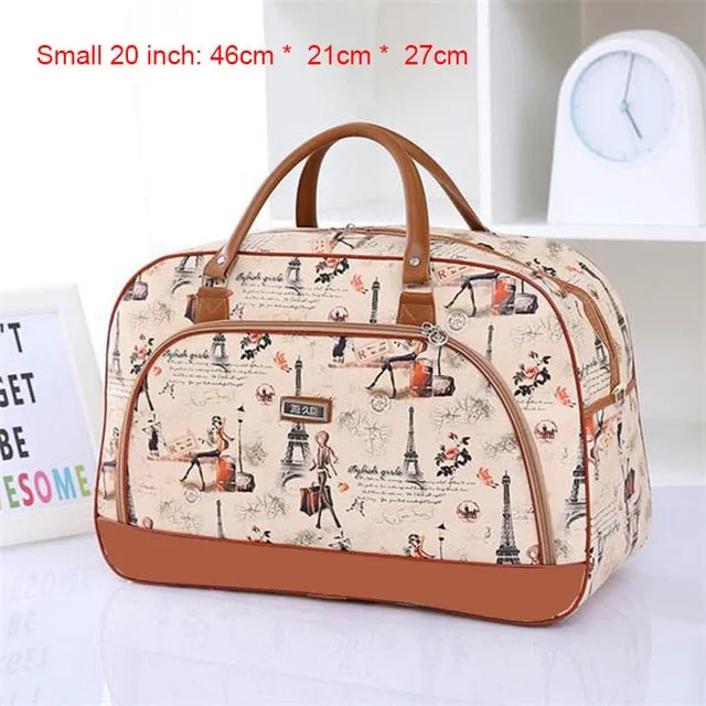 Women Travel 2020 Fashion PU Leather Large Capacity Waterproof Weekend Bags