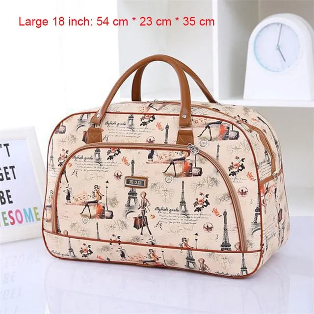 Women Travel 2020 Fashion PU Leather Large Capacity Waterproof Weekend Bags