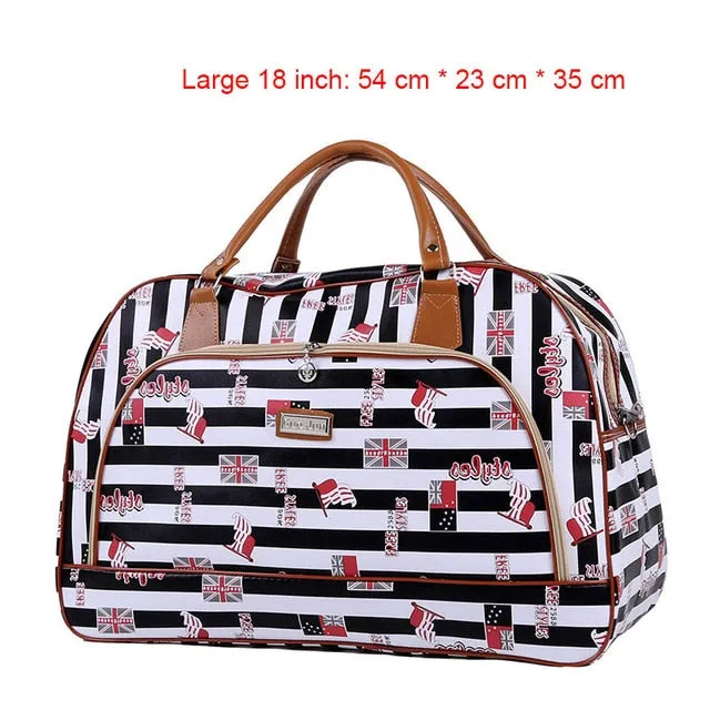 Women Travel 2020 Fashion PU Leather Large Capacity Waterproof Weekend Bags