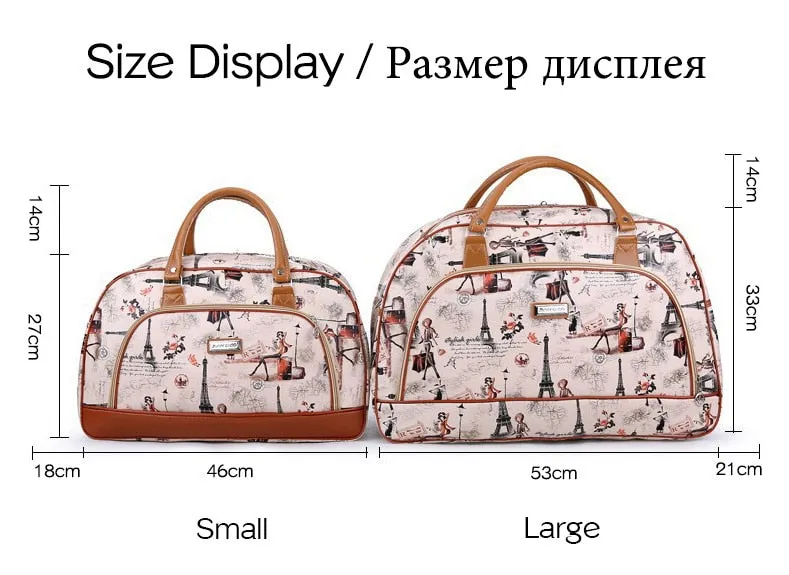 Women Travel 2020 Fashion PU Leather Large Capacity Waterproof Weekend Bags