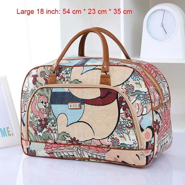 Women Travel 2020 Fashion PU Leather Large Capacity Waterproof Weekend Bags