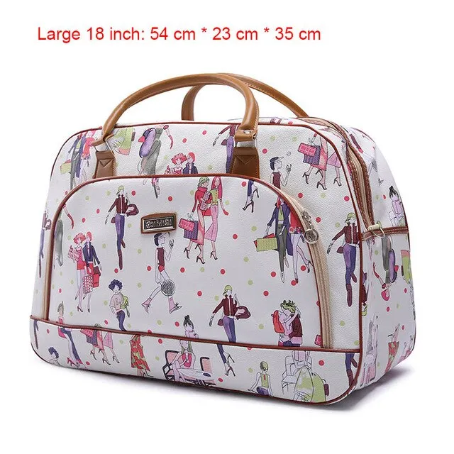 Women Travel 2020 Fashion PU Leather Large Capacity Waterproof Weekend Bags