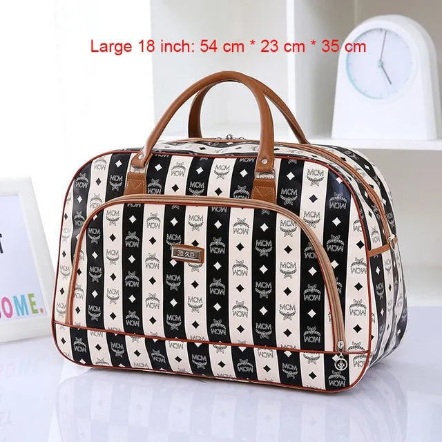 Women Travel 2020 Fashion PU Leather Large Capacity Waterproof Weekend Bags