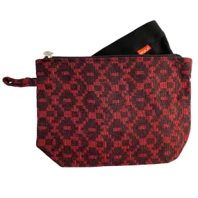 Wuka Wash Bag - Dhaka Red and Black