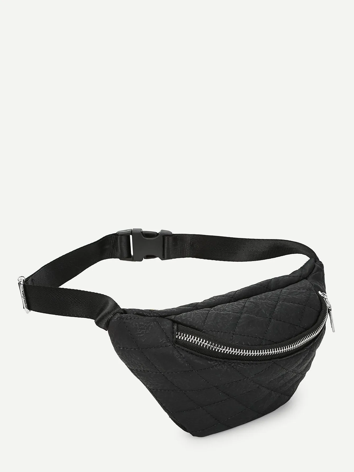 Zipper Front Quilted Fanny Pack