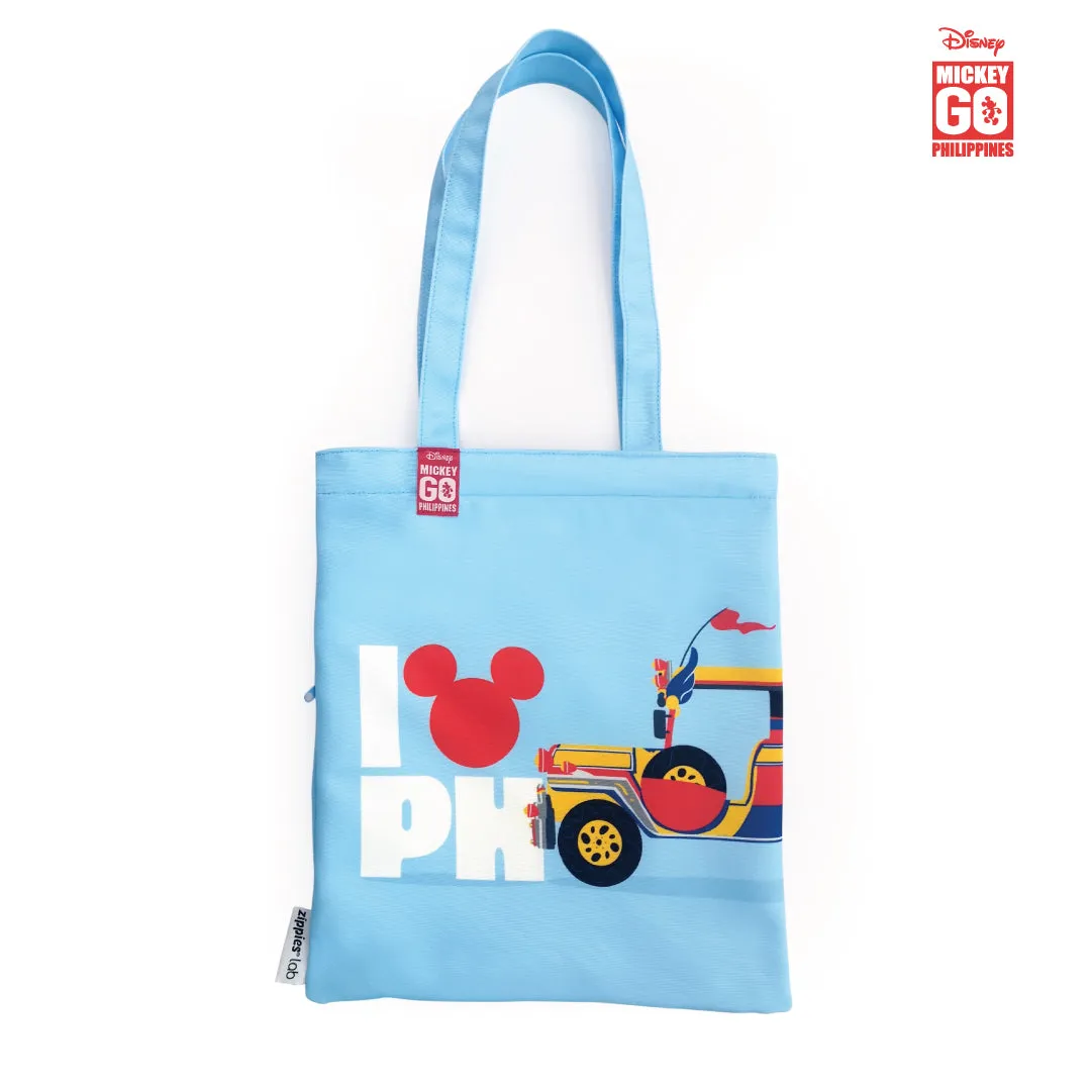 Zippies Mickey Jeepney Reusable Tote Bag